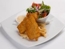 Crumbed Garfish Cooked